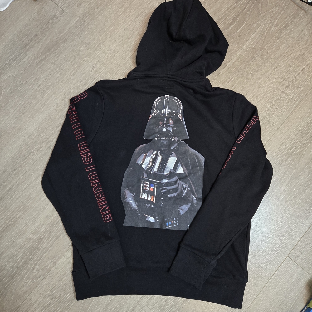 Levi's Black Hoodie with Darth Vader Graphic Size S